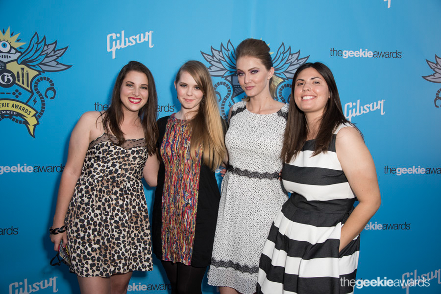 Writers Krista Doyle, Taylor Harrison, Ashley Esqueda, Desiree Echevarria (L-R) at The Avalon on Sunday, August 17, 2014 in Hollywood, California. (Photo by: Eugene Powers/Geekie Awards)