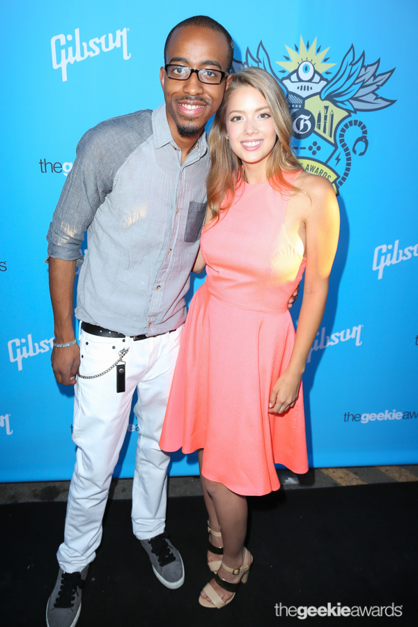 Malik Forte (L) attends the 2nd Annual Geekie Awards at The Avalon on Sunday, August 17, 2014 in Hollywood, California. (Photo by: Joe Lester/Pressline Photos)